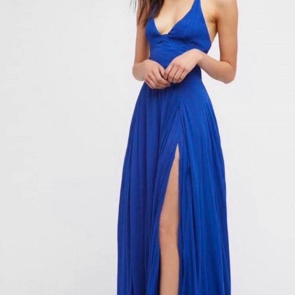 Free People Lily Royal Blue Maxi Dress